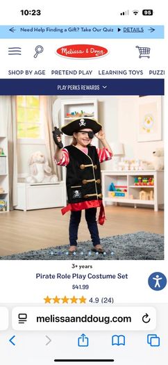 Melissa & Doug Pirate Costume