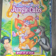 The Jungle Books Jungle Cubs Vintage Poster 1997 Disney Classics Promotional Video Release 24inch x 33inch