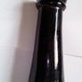 Black Glass Hand Blown Sauce Bottle. Image 5