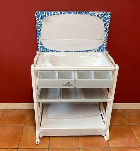 Babylo Baby Changing Table with Padded Mat & Storage