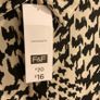 F&F Houndstooth Print Collared Blouse in Multi Black White Image 3