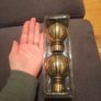 Antique Brass Coloured Ball Finials Image 2