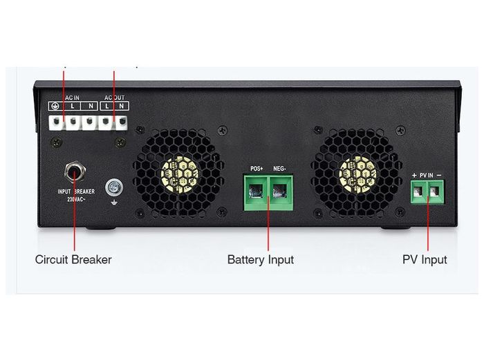 2400W 220V 40A MPPT 3Kva Solar Pure Sine Wave Inverter 50Hz Off Grid Inverter 24V Battery Charger ATS