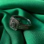 Antique White gold and diamond ring Image 4