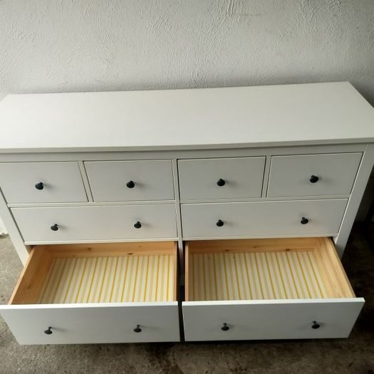 Chest of 8 drawers Hemnes white