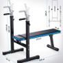 Adjustable Weight Bench with Dip Station Folding Heavy Duty Weight Lifting Bench Home Training Gym Multiuse Workout Bench (FREE POSTAGE) Image 3