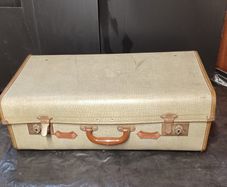 Vintage hard-shell suitcase