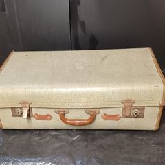 Vintage hard-shell suitcase