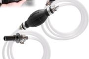 Diesel Fuel Priming Bleeding Pump Tool with Oil Pipe 30+30cm Tube Siphon Pump Kit Reusable Fuel &amp; Water Pump for Gasoline, Oil Diesel Gas Exhaust Tool for Ford PSA Landrover Jaguar Volvo and Others