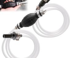 Diesel Fuel Priming Bleeding Pump Tool with Oil Pipe 30+30cm Tube Siphon Pump Kit Reusable Fuel & Water Pump for Gasoline, Oil Diesel Gas Exhaust Tool for Ford PSA Landrover Jaguar Volvo and Others