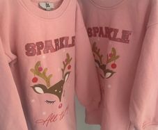 Girls Christmas Sweatshirt Dresses