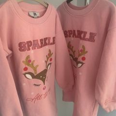 Girls Christmas Sweatshirt Dresses