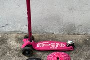Kids Pink Maxi Micro LED Scooter