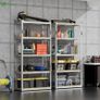 5-Tier Heavy Duty Shelving Units, Set of 2 Metal Storage Racking for Garage, Shed, Workshop & Warehouse, Freestanding Shelves, Load Capacity 875kg, 180 x 90 x 40 cm Image 2
