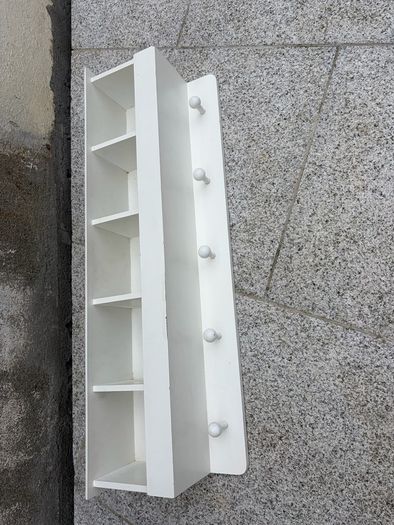 Solid wood wall shelf