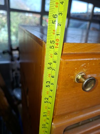 Beautiful Rare Old MEZ Progress Advertising Cabinet with Numbered Drawers 1 to 10 with Contents