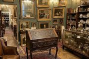 Very nice old oak slope front desk