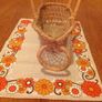 Vintage Retro Wicker Wine Serving Basket Image 6
