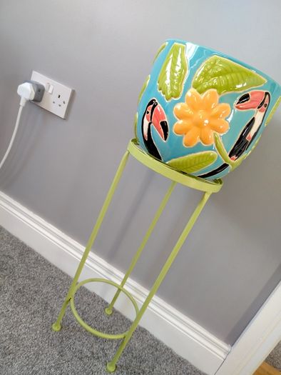 Heavy Ceramic Tropical Plant Pot