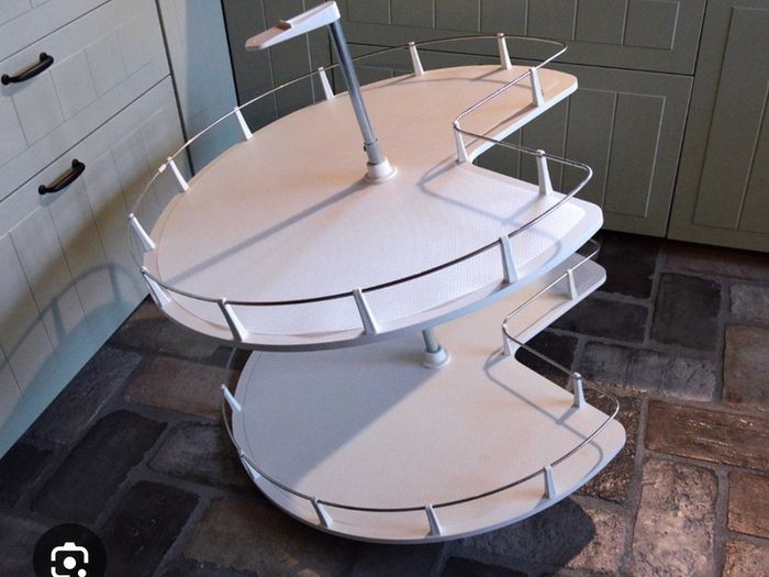 UTRUSTA Corner base cabinet carousel, 88 cm