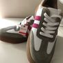 Drilleys  women's trainers Grey/Pink Image 3