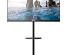 TV Stand with Floor Mount Wheels for Flat Plasma/LCD/LED TVs up to 65 Inches