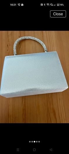 Handbagmoom Silver Crystal Occasion Bag