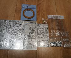 Double Sided Tape 9mm x 25m and card making stickers and embellishments