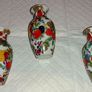3 Hand painted vases with fruits Image 2