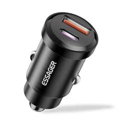 Essager 30W USB C Car Charger Type C Quick Charger PD QC 3.0 SCP 5A Fast Charging Car Phone Charge For iPhone Xiaomi Samsung