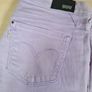 womens Levis demi curve low rise skinny jeans light purple mauve  Size W 28 L 32 Image 3
