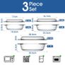Brand New Round Glass Baking Dish with Lid, Image 2