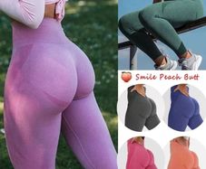 NEW Women Seamless TikTok Leggings High Waist Yoga Pants Tummy Control Sports Shaper