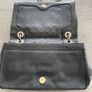 Dkny gold eyelet black leather bag Image 3