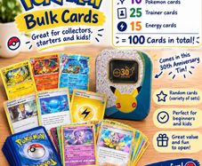 Pokemon TCG Bulk - 100 Cards in 30th Anniversary Tin