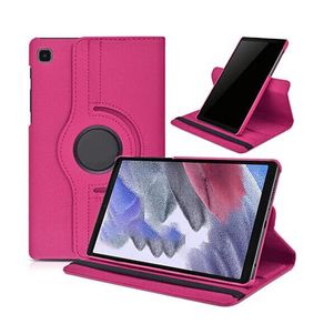 For Samsung Galaxy Tab A9 Tablet Case 360 Rotating PU Leather Cover - Rose