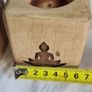 Candle Holders Set of 3 Hardwood Image 3