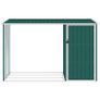 Garden Firewood Shed Green 245x98x159 cm Galvanised Steel Image 3