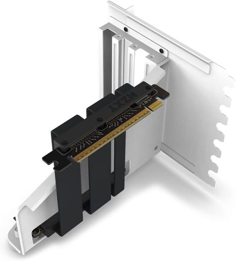 White NZXT Vertical GPU Mounting Kit PCIe 4.0 Riser GPU