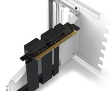 White NZXT Vertical GPU Mounting Kit PCIe 4.0 Riser GPU