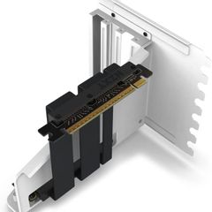 White NZXT Vertical GPU Mounting Kit PCIe 4.0 Riser GPU