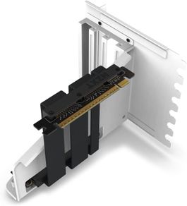 White NZXT Vertical GPU Mounting Kit PCIe 4.0 Riser GPU