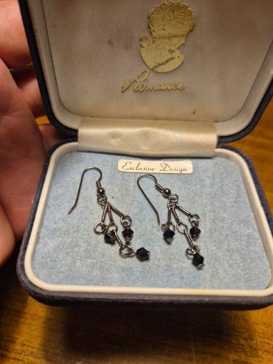 Vintage Black Earrings