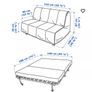 Two seater Ikea sofa bed Image 3