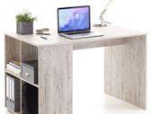 FMD Desk with Side Shelves 117x73x75 cm Sand Oak