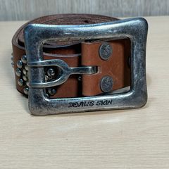 Vintage Devils Skin By Guido Angeloni Studded Leather Belt Italian Handmade