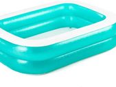 Family Pool, pool rectangular for children, easy to assemble, blue, 201 x 150 x 51 cm