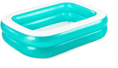 Family Pool, pool rectangular for children, easy to assemble, blue, 201 x 150 x 51 cm