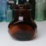 65 - Vintage 4oz Bovril Dark Brown Glass Embossed Letters Jar Image 4
