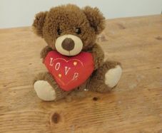 brown love plush